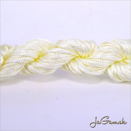 Nylonová šnúrka 2mm krémová - 12m (1033_02)